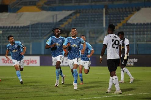 هدف لاكاي ينصر بيراميدز أمام مازيمبي في دوري الأبطال (فيديو)